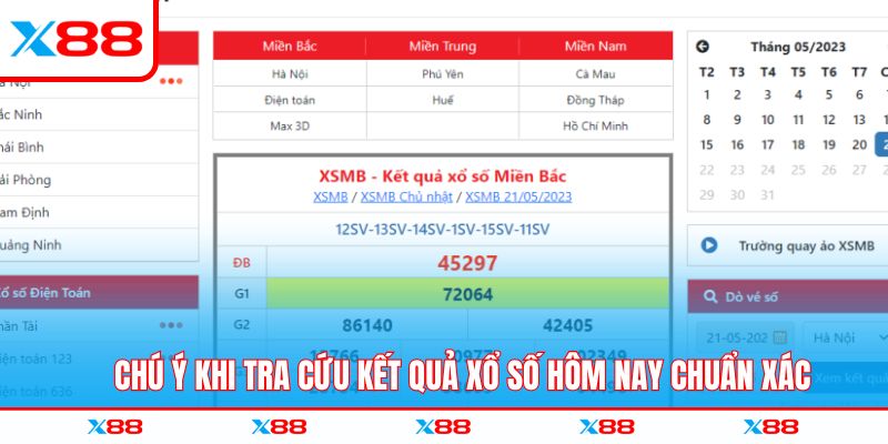 Chú ý khi tra cứu kết quả xổ số hôm nay chuẩn xác